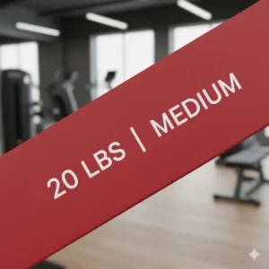 Texture of a durable, anti-snap resistance bands 20 lbs material, highlighting the quality and longevity of the exercise equipment.