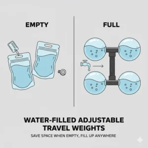 A portable kettlebell handle grip that ranks among the best travel weights for versatile training.