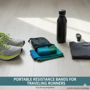 A portable workout set featuring the best resistance bands for runners on the go.