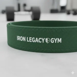 Close-up of durable fabric personalized resistance bands showing high-quality stitching and texture.