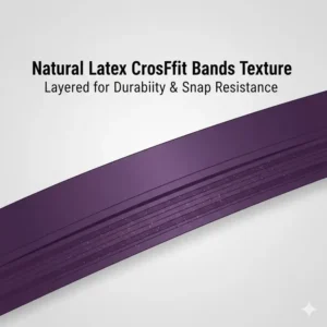 A close-up illustration of the layered natural latex used in high-quality crossfit bands.