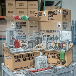 Professional stress testing and quality assurance for premium resistance bands wholesale manufacturing.