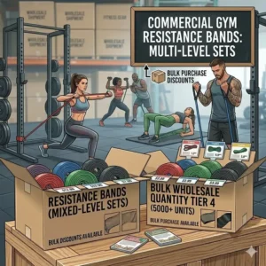 Athletes using high-performance gear in a studio setting, demonstrating the quality of these resistance bands wholesale.