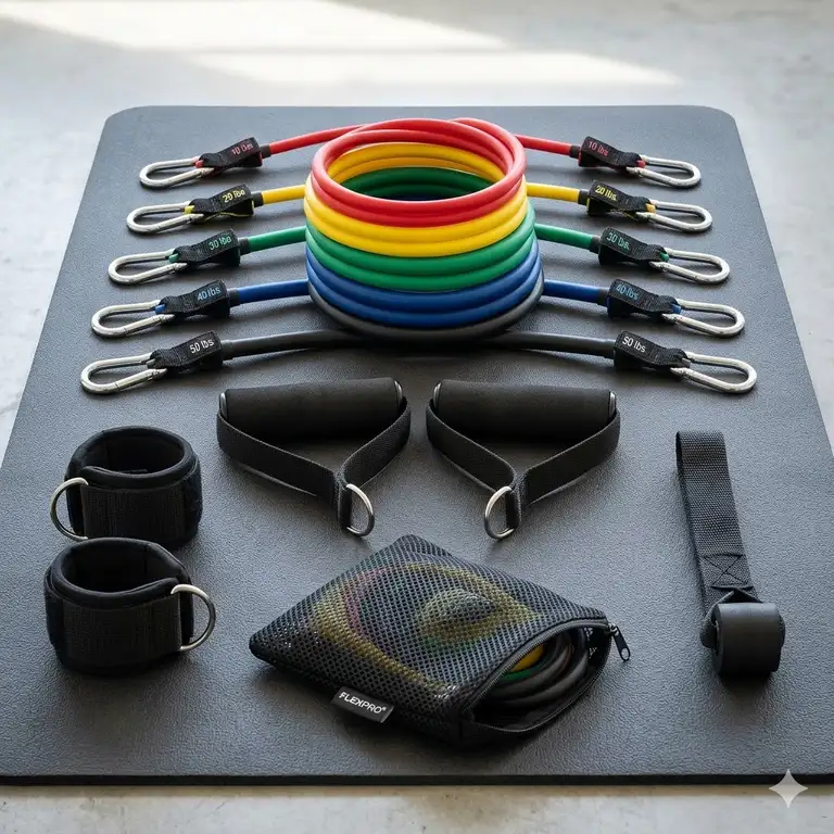 5 Best exercise bands with clips for Home Muscle Building (2026)