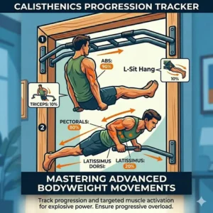 An illustration tracking a fitness athlete executing a hanging leg raise on a workout bar.